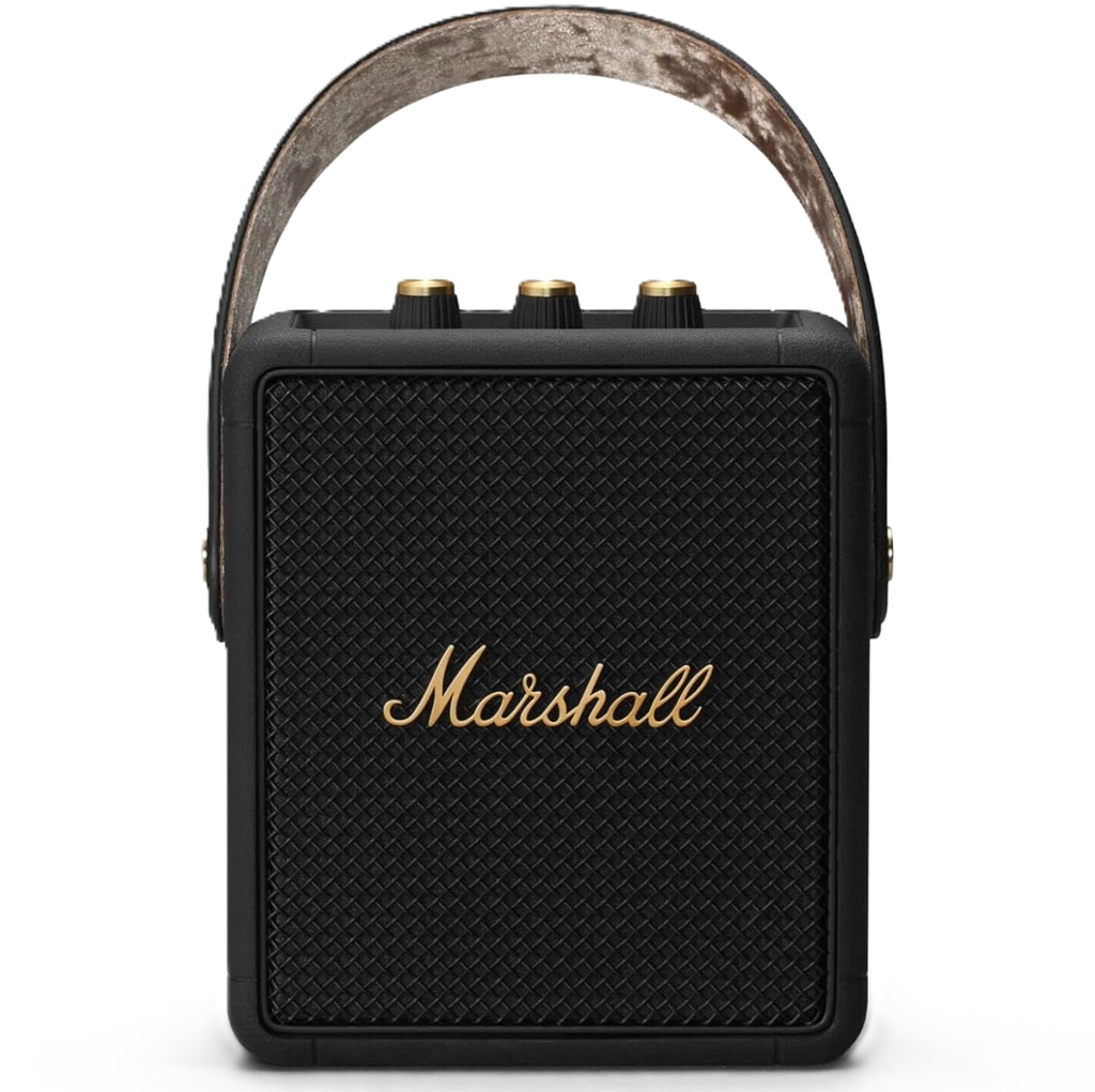 Corneta Marshall Stockwell II Portatil Recargable Con Bluetooth Sonido 360° Resistente A Salpicaduras Negro