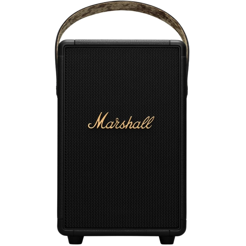 Corneta Marshall Tufton Portatil Recargable Con Bluetooth Sonido 360° Resistente A Salpicaduras Negro