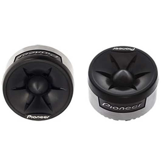 Corneta Para Vehiculo Pioneer 4 Cm Tweeter Agudo 250W 50W Rms (Par) Negro