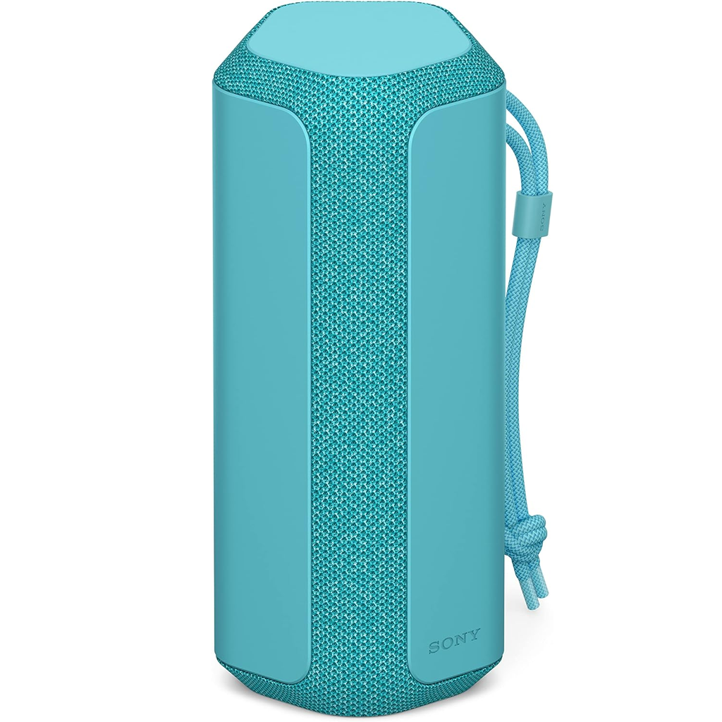 Corneta Sony Portatil Recargable Con Bluetooth Microfono Con Cancelacion De Eco Resistente Al Agua Y Polvo Azul