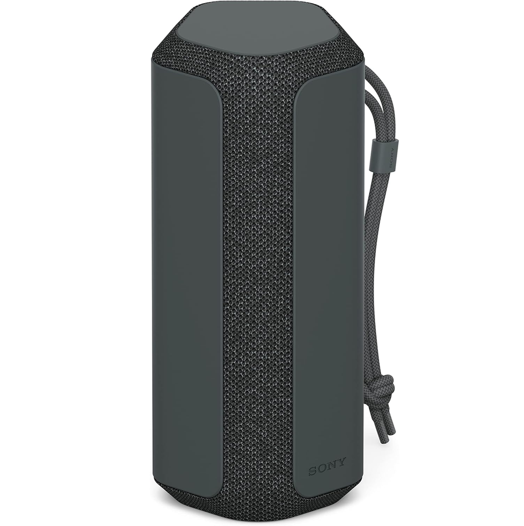 Corneta Sony Portatil Recargable Con Bluetooth Microfono Con Cancelacion De Eco Resistente Al Agua Y Polvo Negro