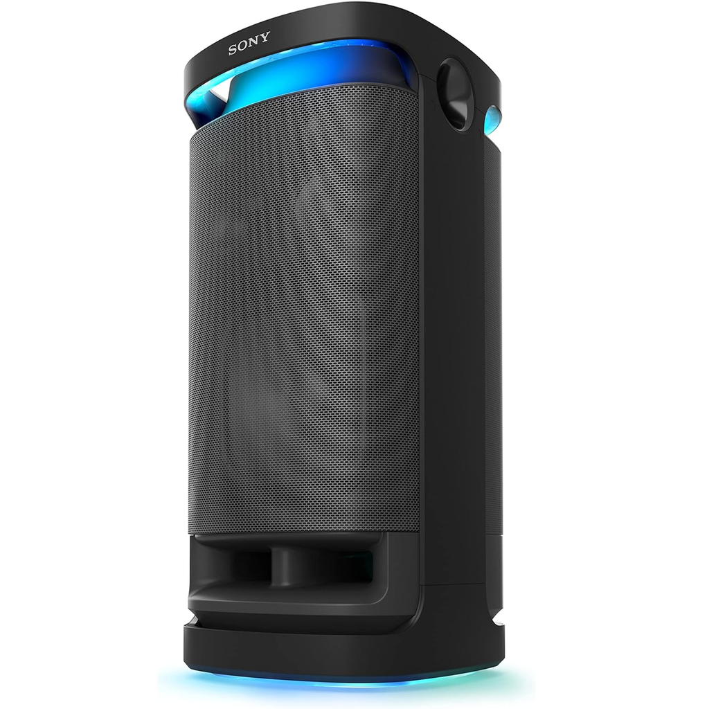 Corneta Sony Recargable Portatil Omnidireccional Con Bluetooth Iluminacion Ambiental 6 tweeters Panel Tactil Negro