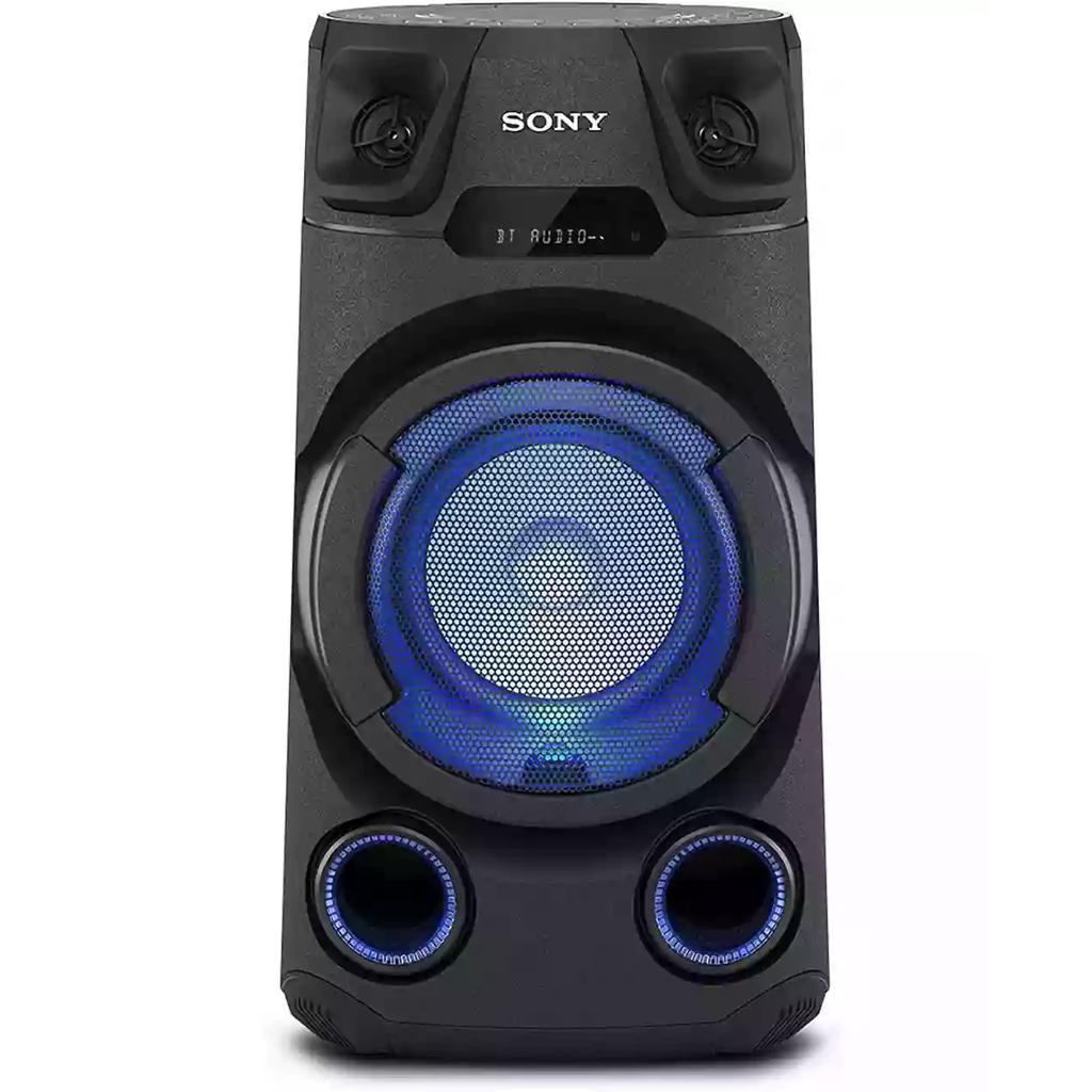 Corneta Sony V13 Portatil Con Bluetooth Tweeters De Allta Eficiencia Efectos De Iluminacion Negro