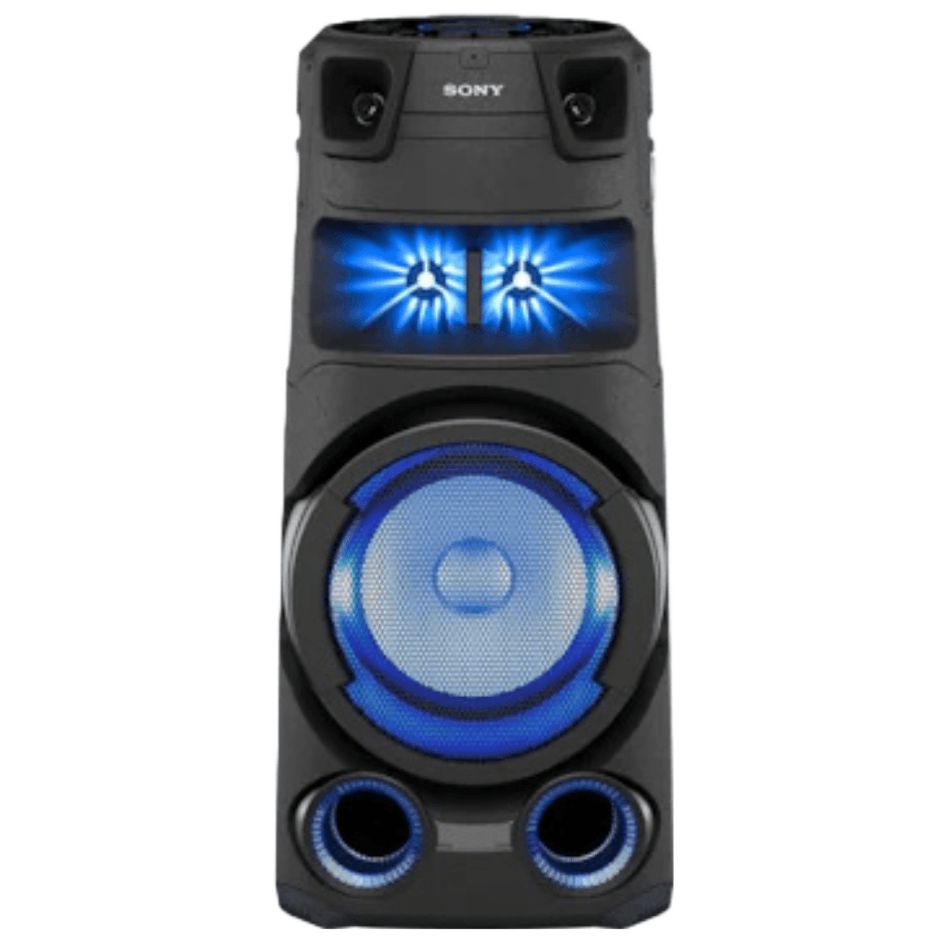 Corneta Sony V73D Portatil Omnidireccional Con Bluetooth Hdmi Reproductor DVD Efectos De Iluminacion Control Por Gestos Negro