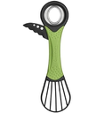Corta Aguacate Cuisinart 3 En 1 Corta Deshuesa Rebana Mango Antideslizante Verde Y Negro