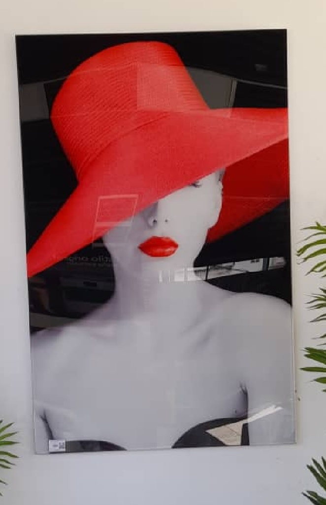 Cuadro Decorativo Soho Home Acrilico Blanco Negro Y Rojo