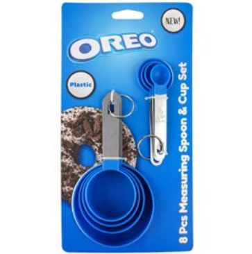 Cucharas Medidoras Oreo 8 Pzas Azul