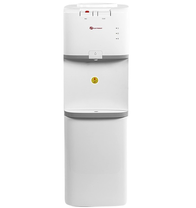 Dispensador De Agua Sj Electronics Agua Fria Y Caliente Con Gabinete Blanco