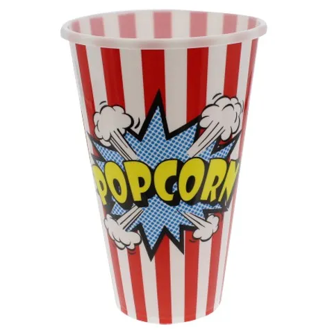 Recipiente Para Cotufas Life Art 1 Lt Blanco Y Rojo