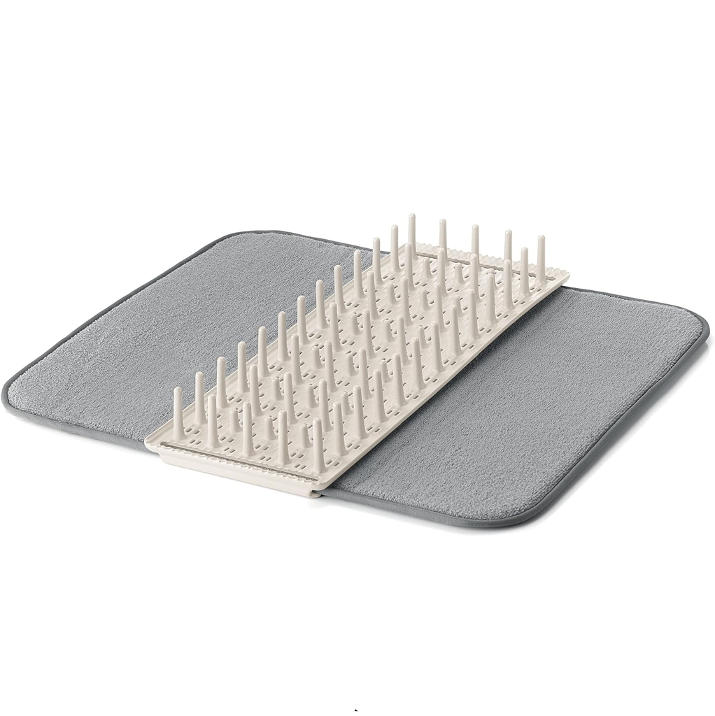 Escurridor De Platos Guzzini Dry & Safe Alfombra Y Clavijas Blanco