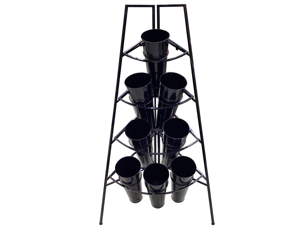 Exibhidor Para Flores Decore Metalico Negro