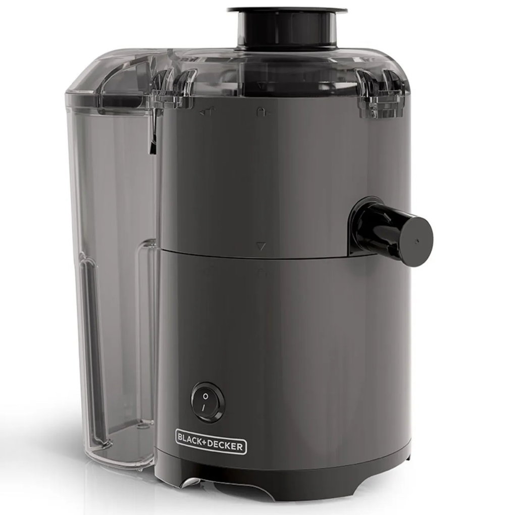 Extractor De Jugo Black+Decker Tecnologia Quiet Technology Con Colector De Pulpa 400W Negro