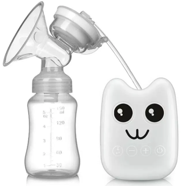 Extractor De Leche Electrico Dr Gym Portatil Potencia De Succion Ajustable Blanco