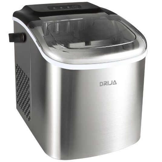 Fabricador De Hielo Drija 12 Kg/Dia 9 Cubos De Hielo Por Ciclo Plateado