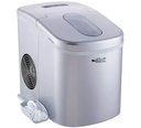 Fabricador De Hielo Electrosonic 14Kg/Dia Almacena 0.6 Kg Portatil Plateado