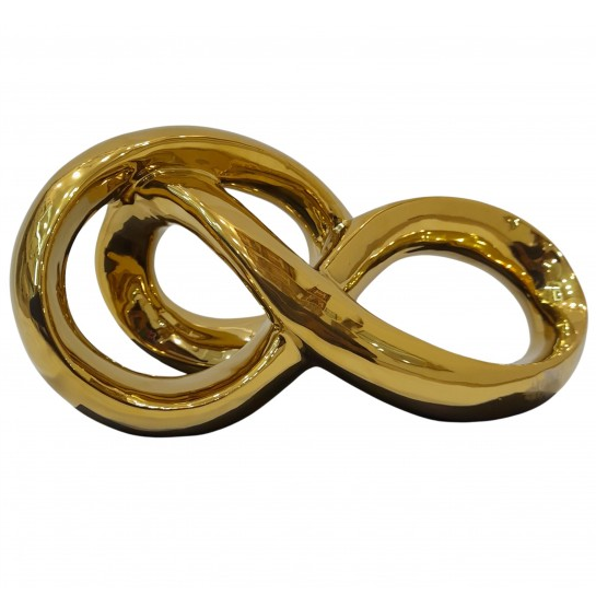 Figura Abstracta Essencials 30 Cm Dorado