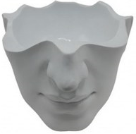 Figura Centro Rostro Home Accents 21 Cm Blanco