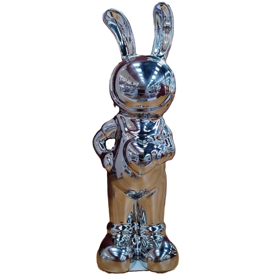 Figura Conejo Casabella Living Plateado