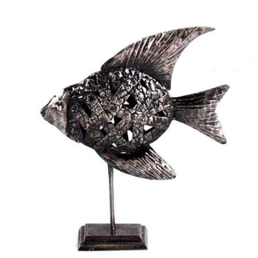 Figura De Pez Miro Metals Acero 