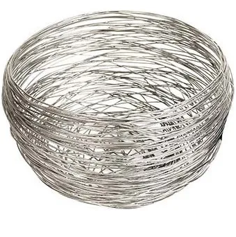 Canasta Decorativa Casabella Living De 27X27X16 Cm Plateado