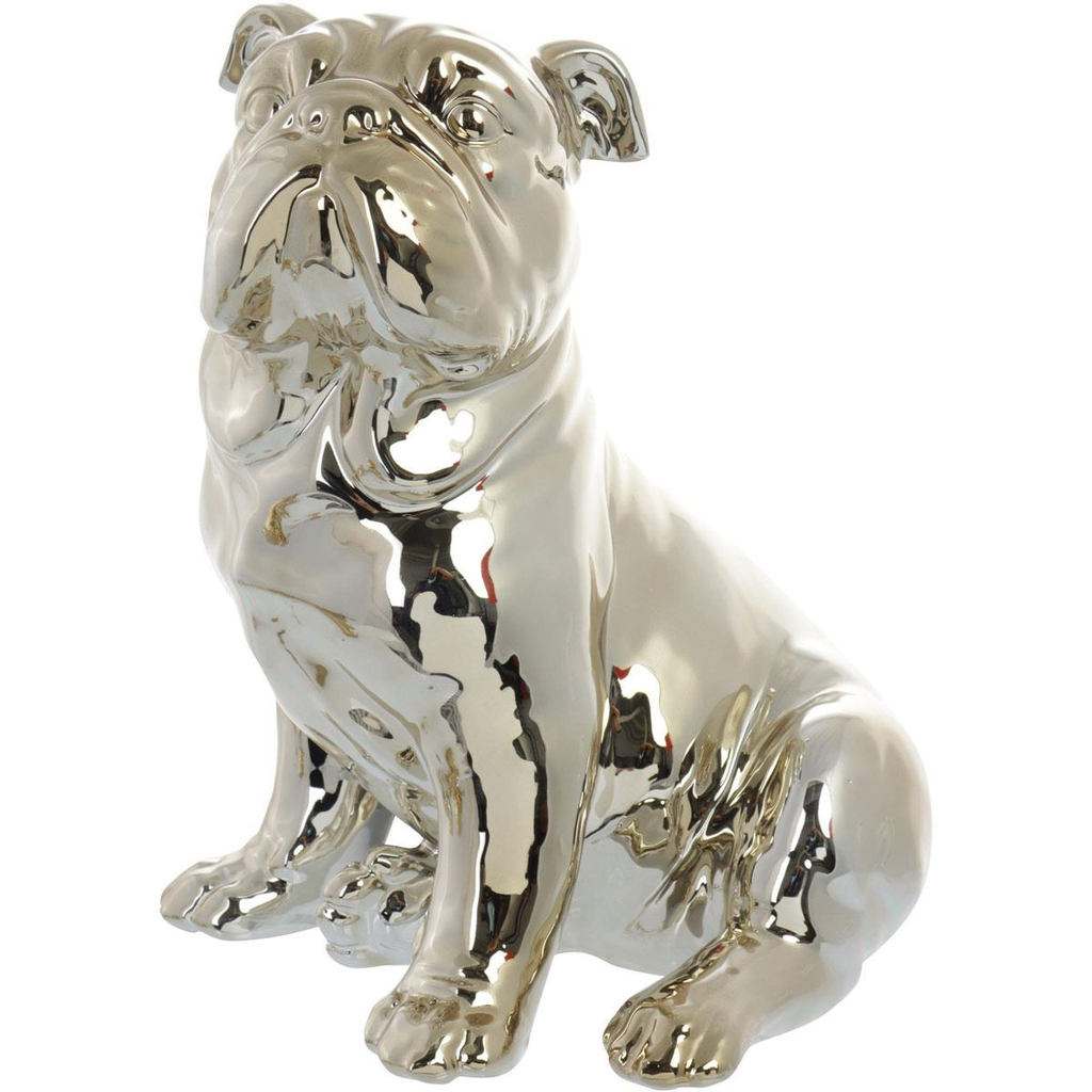 Figura Perro Sentado Concepts Bulldog Dorado