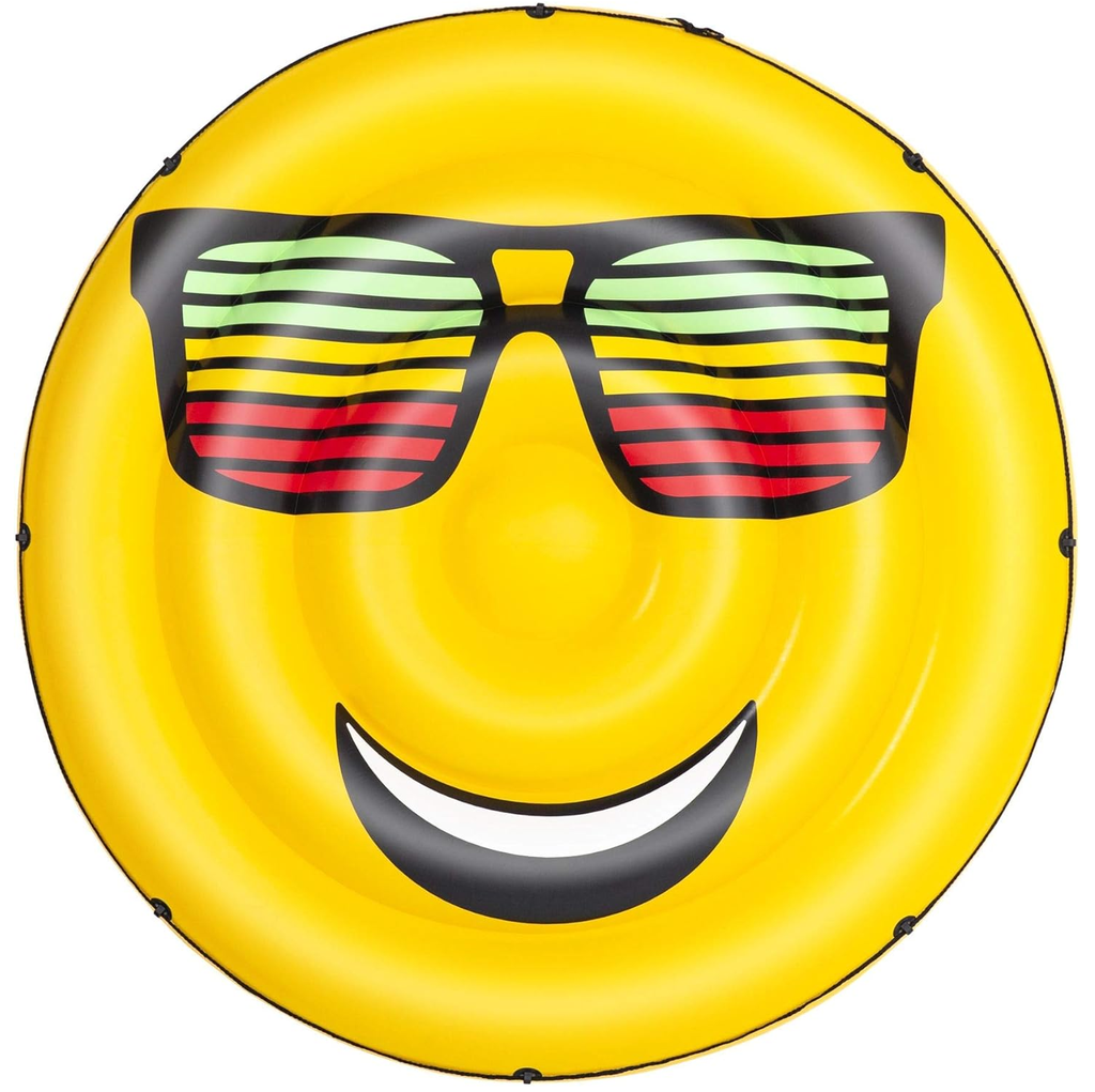 Flotador Inflable Bestway Emoji Smiley Summer 188 Cm Amarillo