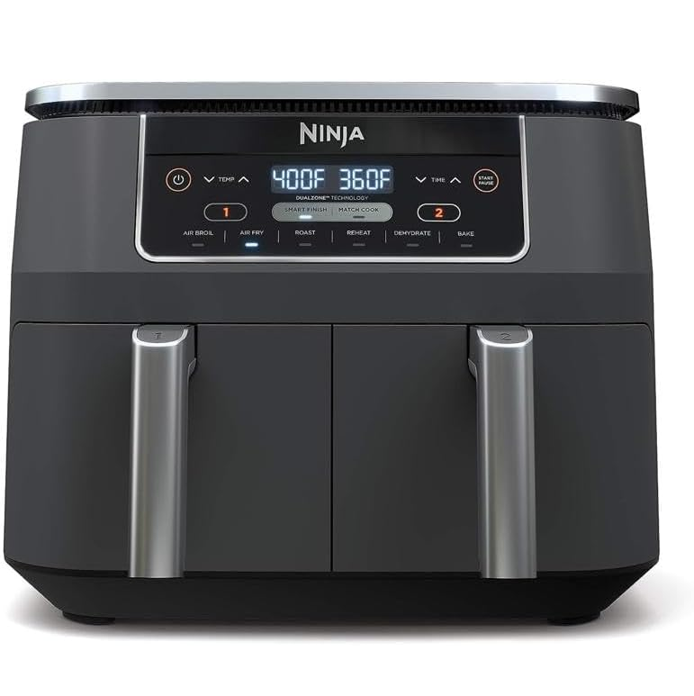 Freidora De Aire Ninja Foodi 7.5 Lts 6 En 1 Doble Canasta Negro