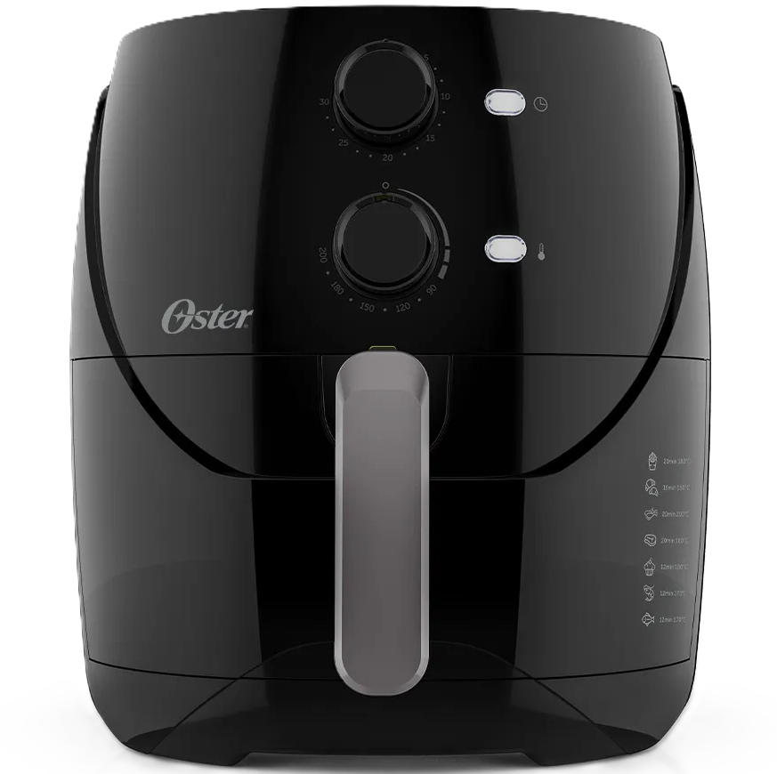 Freidora De Aire Oster Multifuncional 3.2 Lts Con Temporizador Y Apagado Automatico Negro