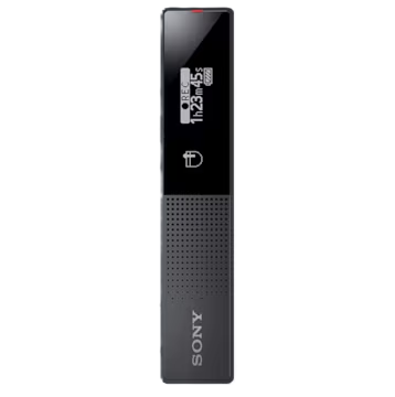 Grabadora De Voz Digital Sony Portatil Recargable Reduce El Ruido De Fondo 16 Gb Usb Negro
