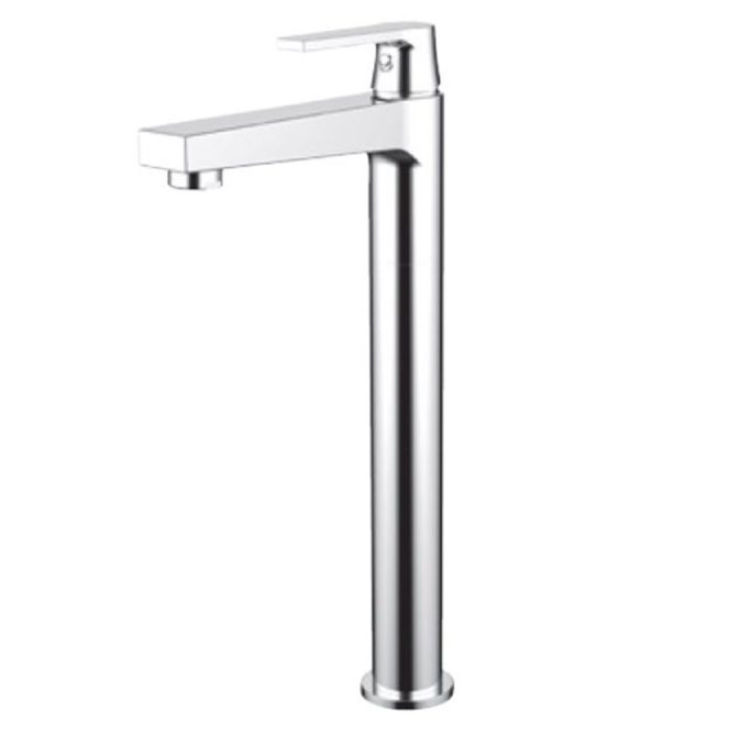 Grifo De Lavamano Pfister Lainz Monomando Cuello Alto Plateado