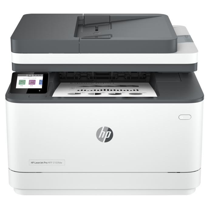 Impresora Multifuncional Hp LaserJet Pro 3103fdw Monocromatica De Laser Con Wifi Blanco