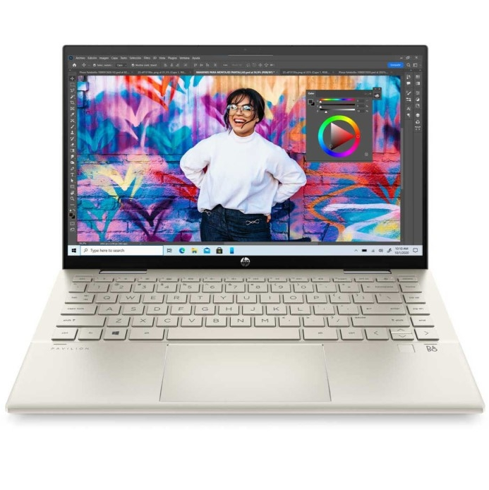 Laptop Hp Pavilion x360 Convertible 15.6" Intel Core I7-1255U 8Gb Ram/512Gb Ssd Plateado