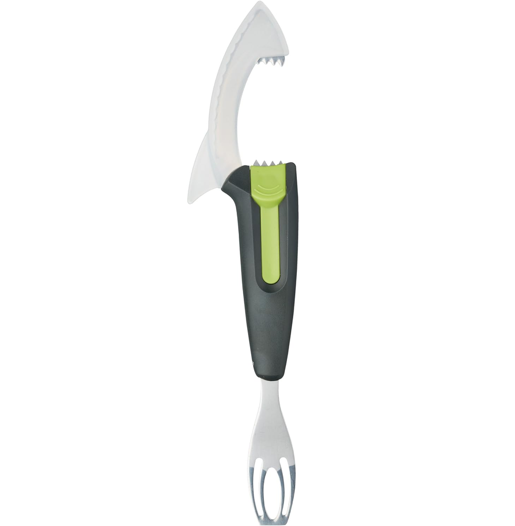 Herramienta Para Aguacate Kitchencraft Con Deshuesador Ajustable Cortador Y Cuchara Verde Y Negro