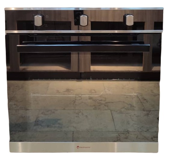 Horno A Gas 60 Cm Electrosonic Con Grill Electrico Espejo