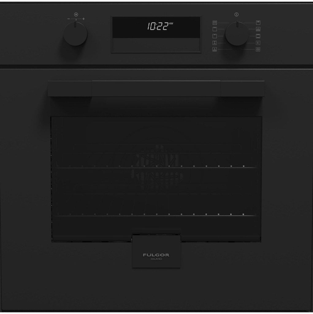 Horno Electrico 60 Cm Fulgor Urbantech 10 Funciones Con Perillas Control Digital Negro Mate