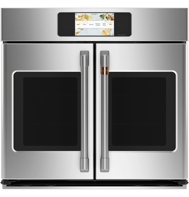 Horno Electrico 76 Cm Cafe Puertas Francesas Smart Conveccion Acero De Lujo