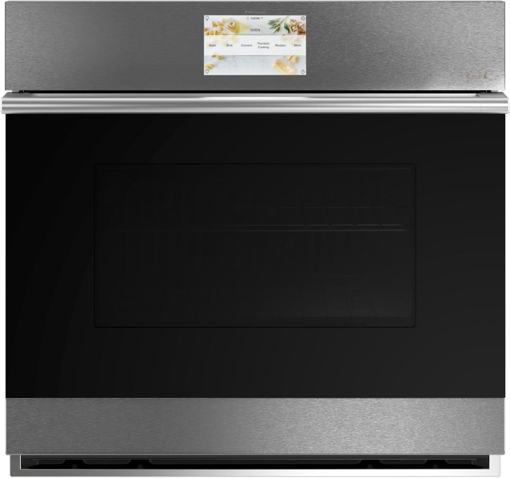 Horno Electrico 76 Cm Cafe Smart Conveccion Vidrio Platino De Lujo