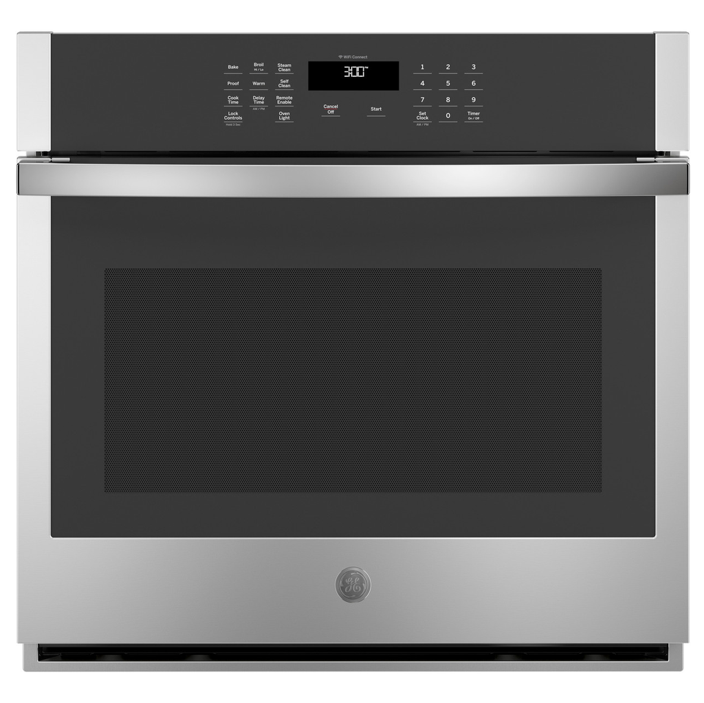 Horno Electrico 76 Cm GE Smart Autolimpiable Con Vapor Ocional Panel Digital Empotrable Acero
