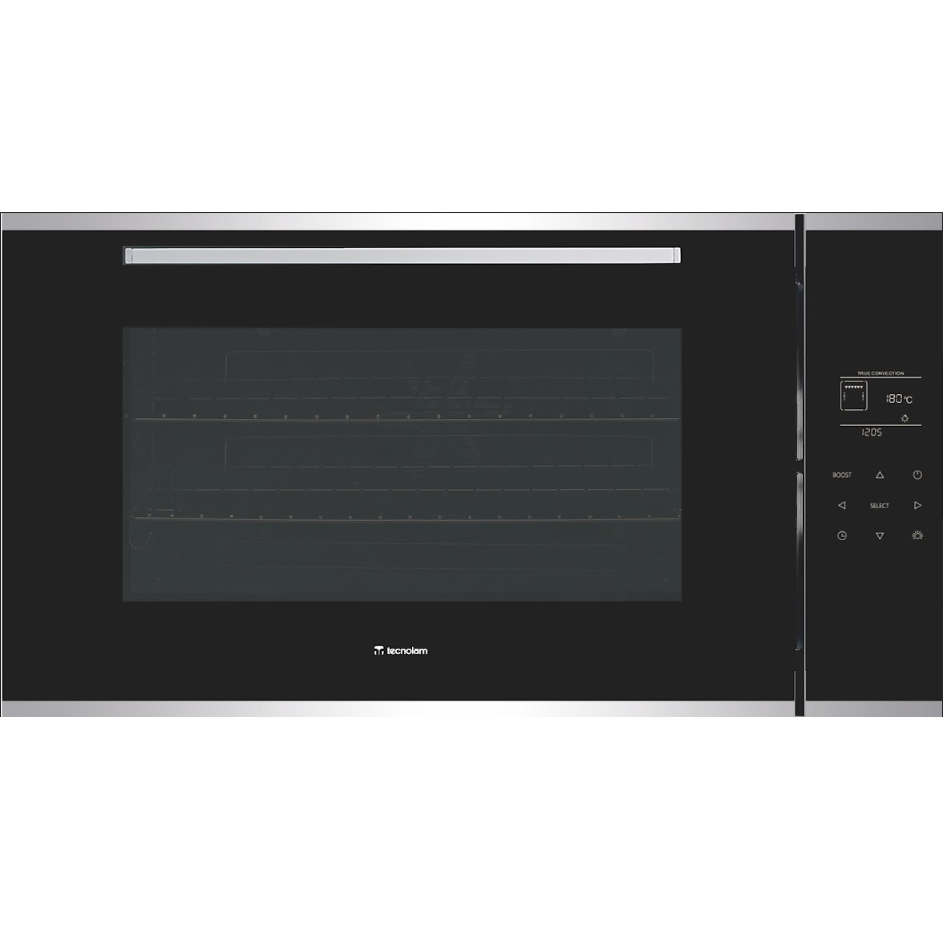 Horno Electrico 90 Cm Tecnolam 948 11 Funciones De Conveccion Panel Tactil Digital Puerta Removible Negro