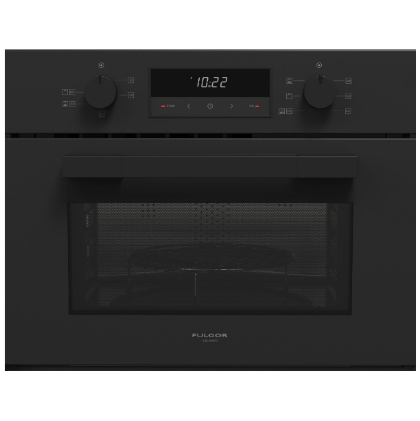 Horno Microondas Empotrable 1.2 Pies Fulgor Urbantech 60 Cm Con 6 Funciones Grill Y Perillas Negro