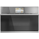 Horno Microondas Empotrable 1.7 Pies Cafe 76 Cm Smart 5 En 1 De Conveccion Tecnologia Advantium Plateado Y Negro