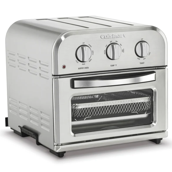 Horno Tostador Cuisinart Compacto 6 En 1 De Conveccion Con Freidora De Aire Acero