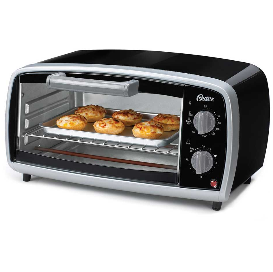 Horno Tostador Oster 10 Lts 3 En 1 Negro