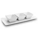 Juego De Bowls Gibson Elite 4 Pzas De Porcelana Blanco
