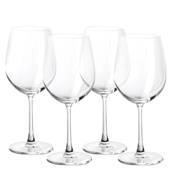 Juego De Copas Martha Stewart 4 Pzas De Vidrio Transparente