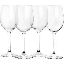 Juego De Copas De Vino Martha Stewart Vivica 4 Pzas De Vidrio Transparente