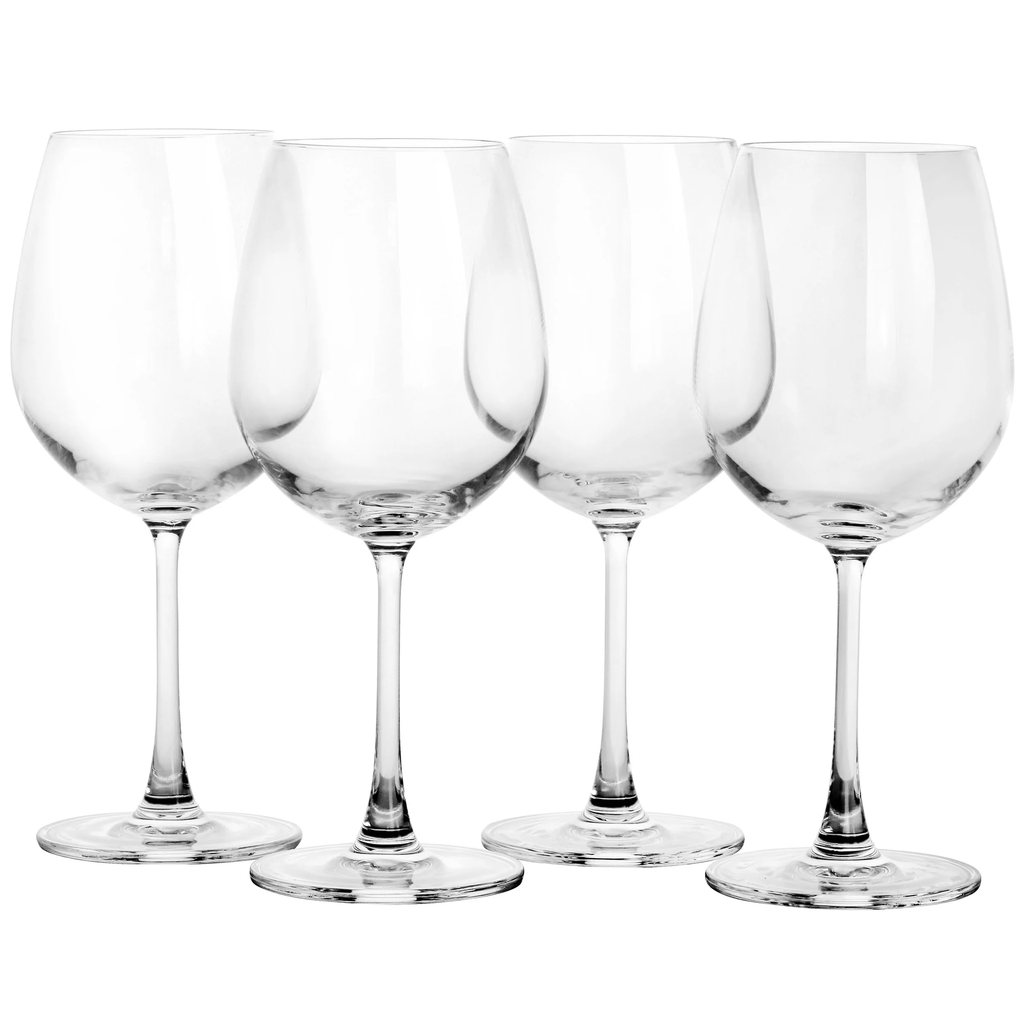 Juego De Copas De Vino Martha Stewart Vivica 4 Pzas De Vidrio Transparente