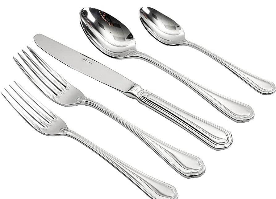 Juego De Cubiertos Gibson 45 Pzas Plateado