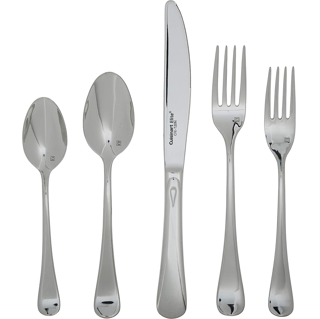 Juego De Cubiertos Cuisinart Trevoux 20 Pzas Plateado