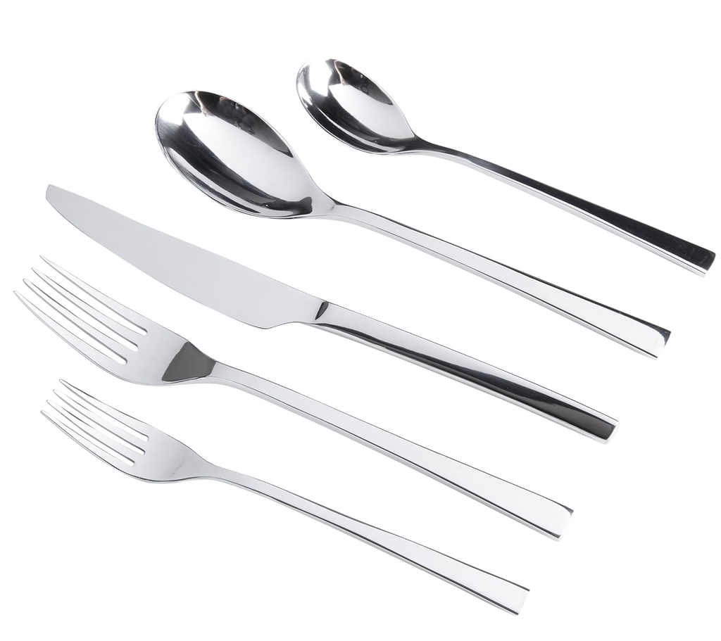 Juego De Cubiertos Gibson Elite Sparland 20 Pzas Plateado